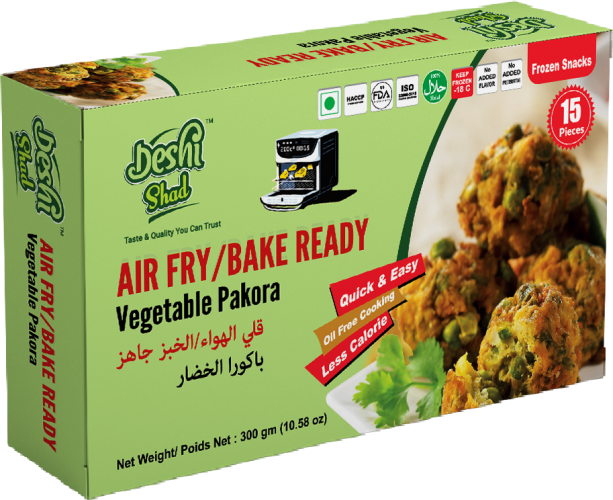 Deshi Shad Air Fry Vegetable Pakora 300gm 15pcs (1X 10=10)