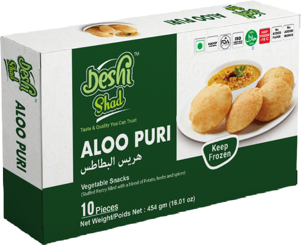 Deshi Shad Aloo Puri 454gm 10pcs (1X20=20)