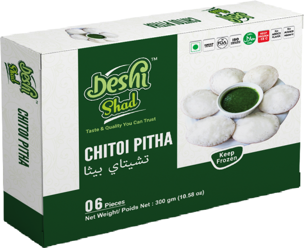 Deshi Shad Chitoi Pitha 300gm 6pcs (1X 12=12)