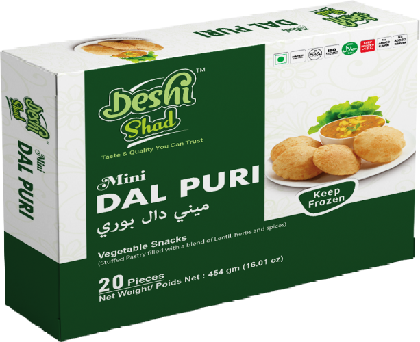 Deshi Shad Mini Dal Puri 454gm 20pcs (1X20=20)