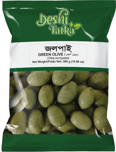 Deshi Tatka  Green Olive (Jolpai) 300gm (1X 32=32)