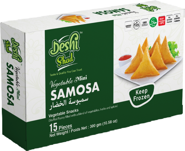 Deshi Shad Mini Samosa 300gm 15pcs (1X20=20)