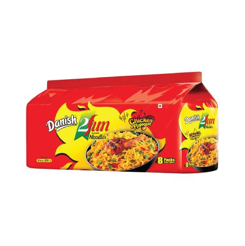 Danish Instant Noodles Chicken Flavor 5pcs Comb (1 X 12=12)