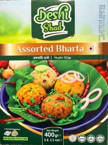 Assorted Bharta (Kathal Bichi+Dal+Chepa+Loita) 400gm (1X20X1)